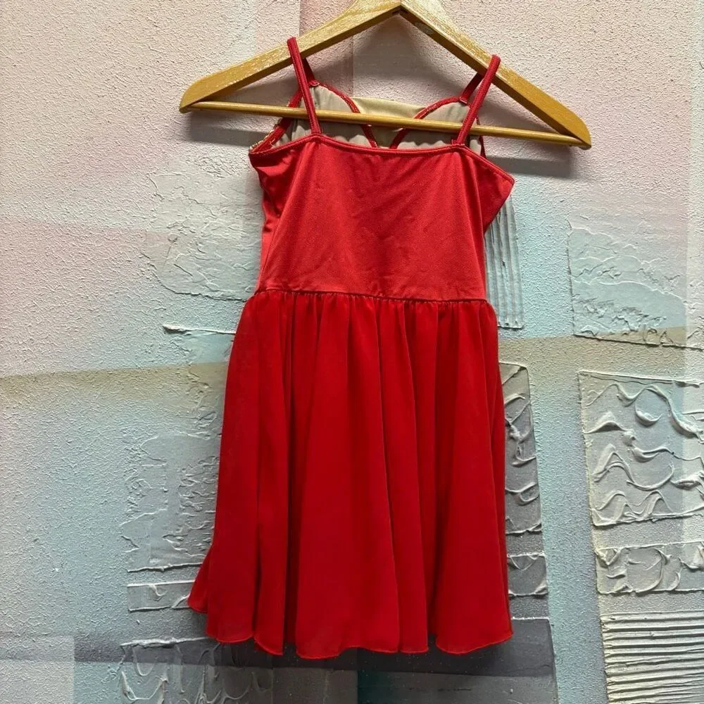 Weissman 10922 Holiday Christmas Nutcracker Ballet Dress Dance Costume Red Gold